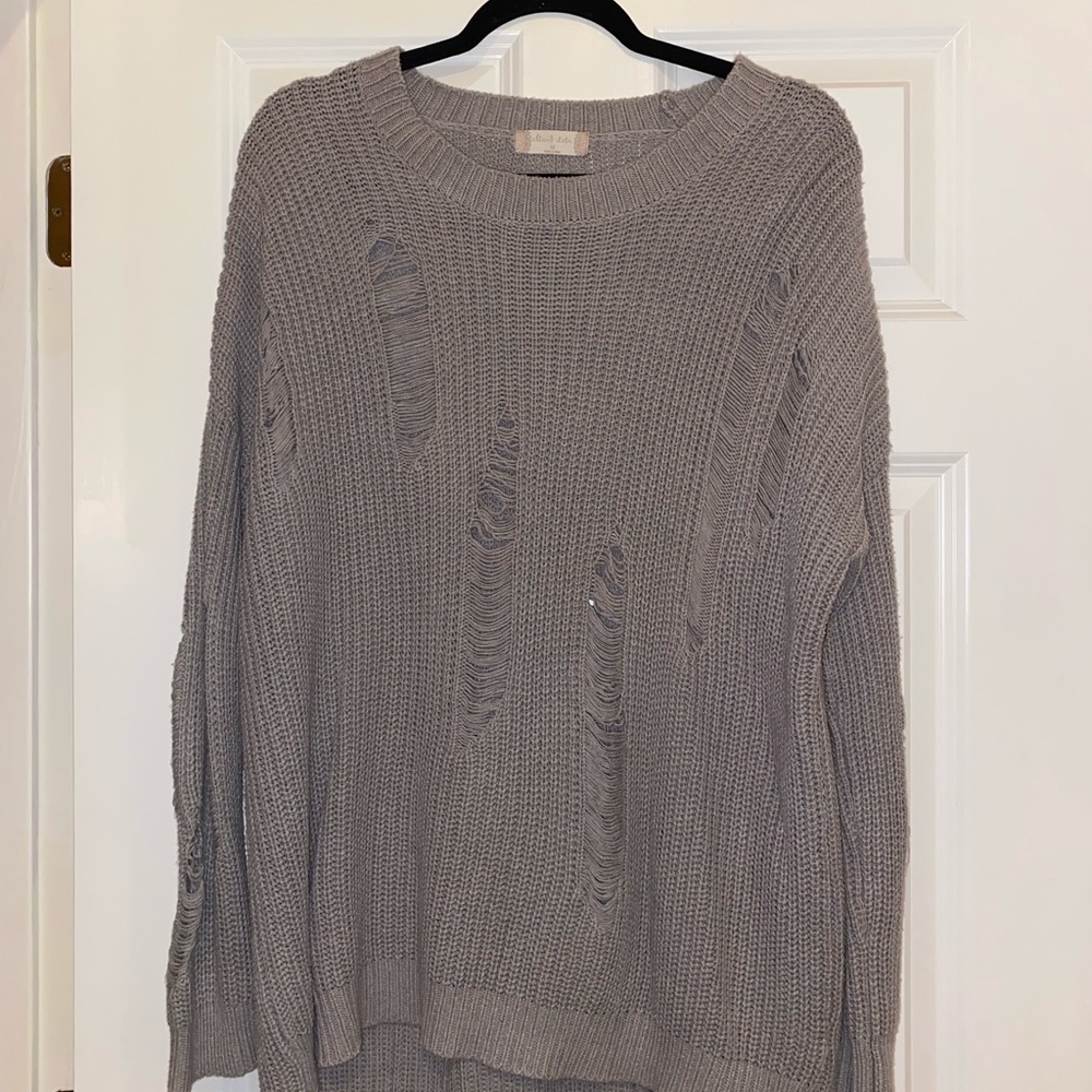 Alters state larger ripped sweater!!